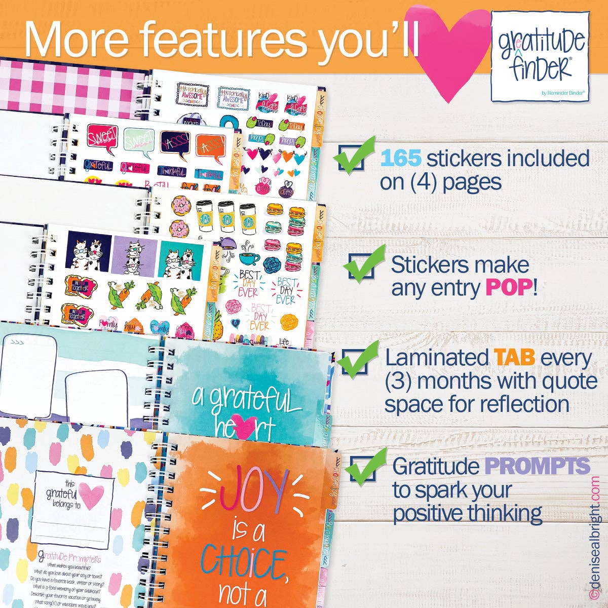 Gratitude Finder® Journal - Rain-Boho