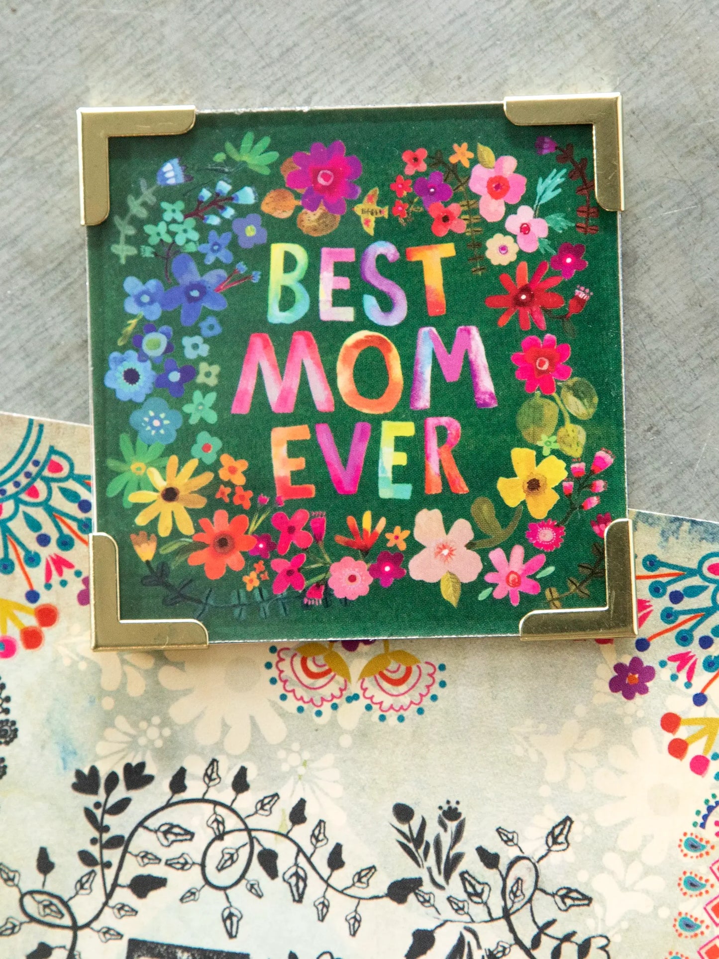 Natural Life Corner Magnet - Best Mom Ever