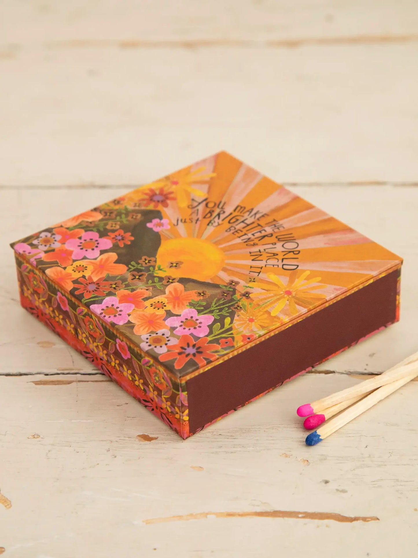 Natural Life Matches - Yellow You Make The World Brighter