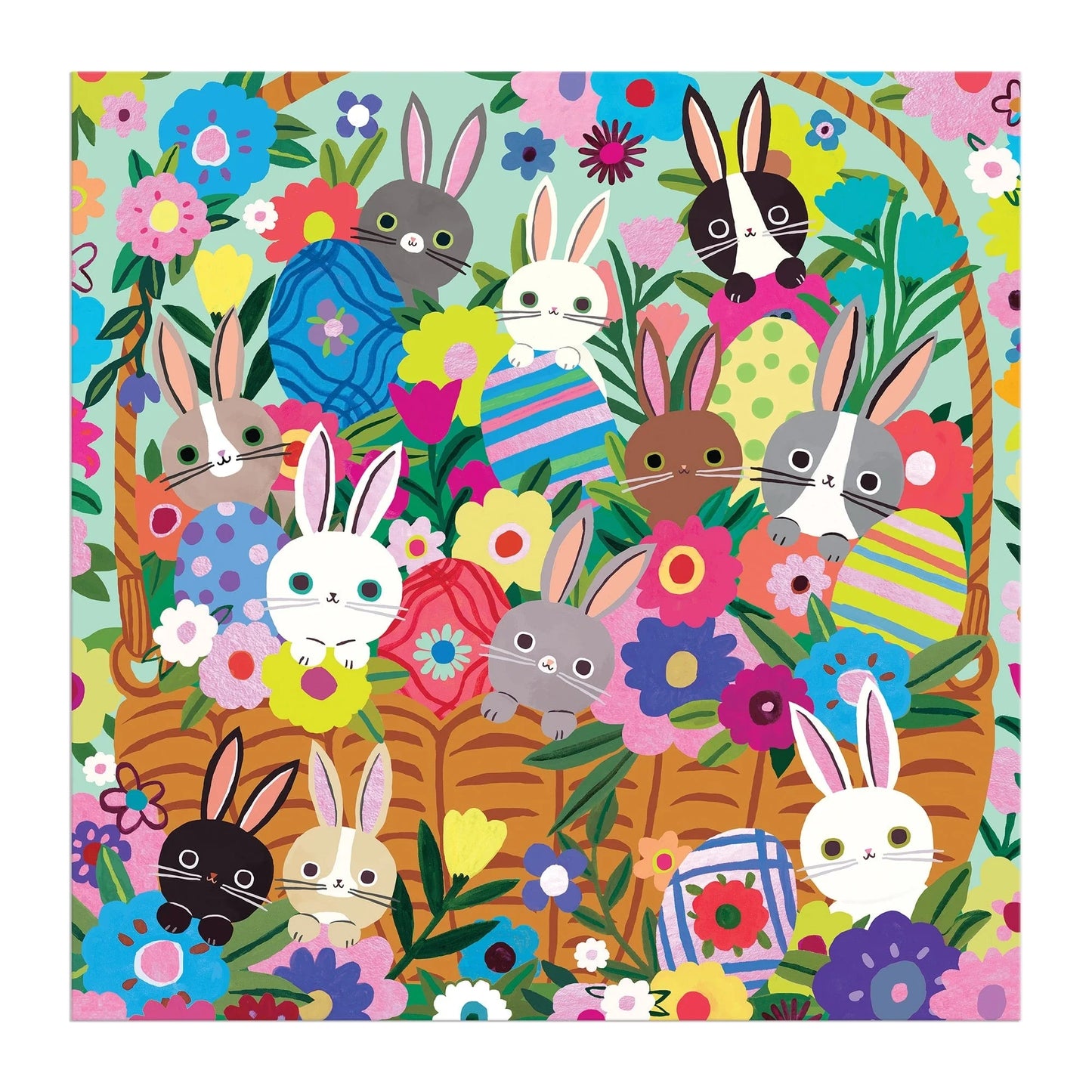Blooming Bunnies 500 Piece Foil Jigsaw Puzzle