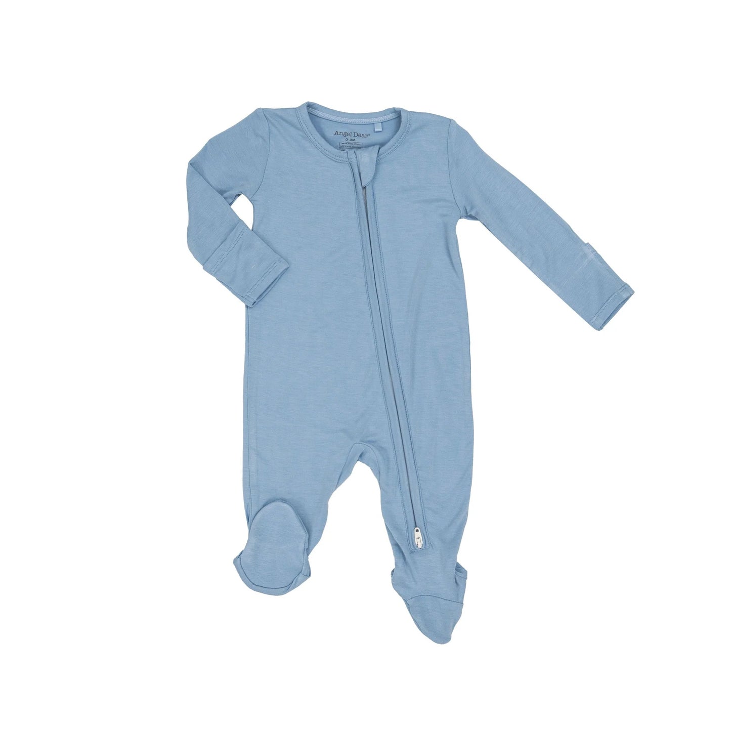 Zipper Footie - Blue
