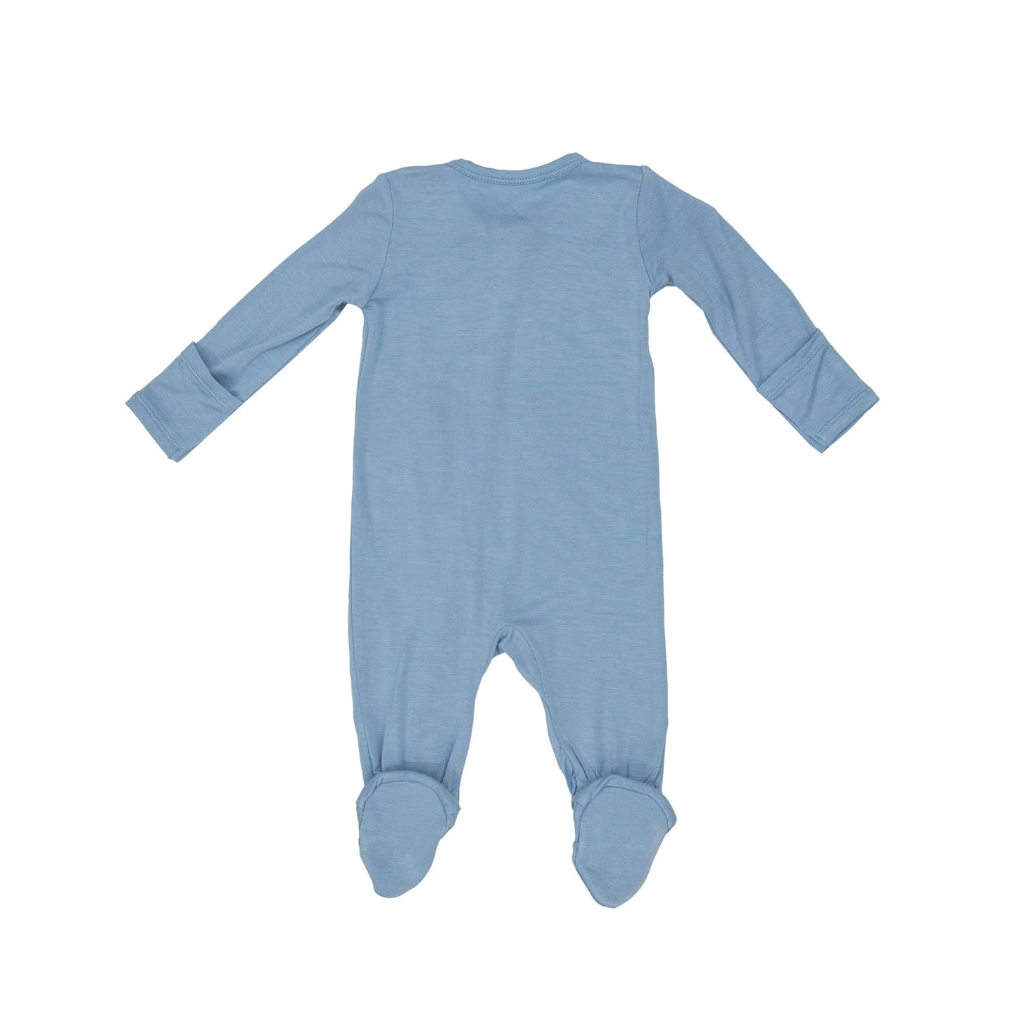 Zipper Footie - Blue