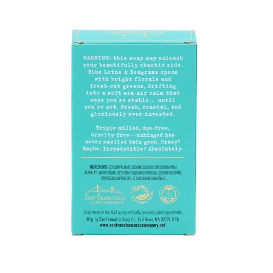 Snarky Vintage Collage Bar Soap - Blue Lotus & Seagrass