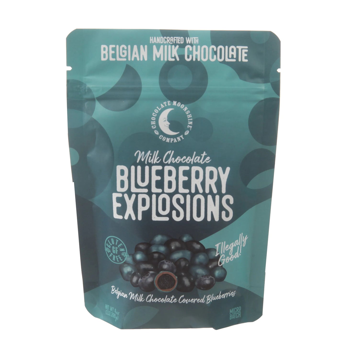 Belgian Milk Chocolate Blueberry Explosions Snack Bag