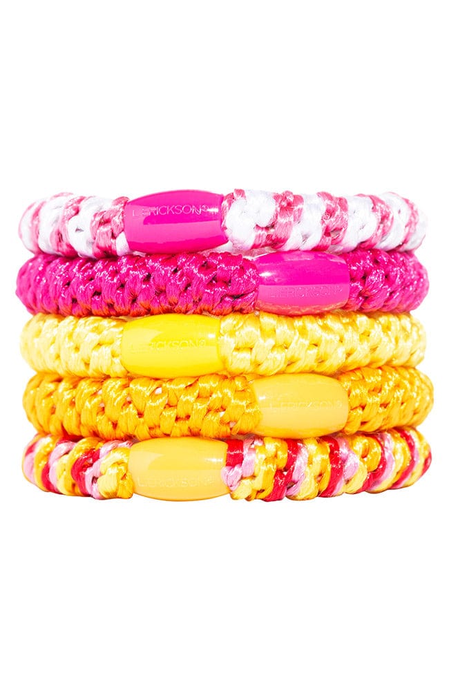 Plush Grab & Go Ponytail Holders (set of 5) - Bubble