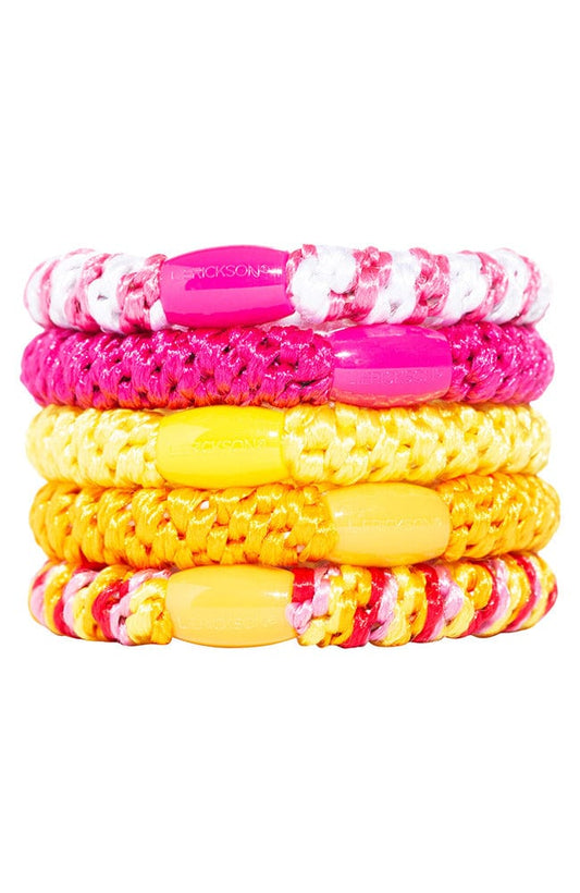 Plush Grab & Go Ponytail Holders (set of 5) - Bubble