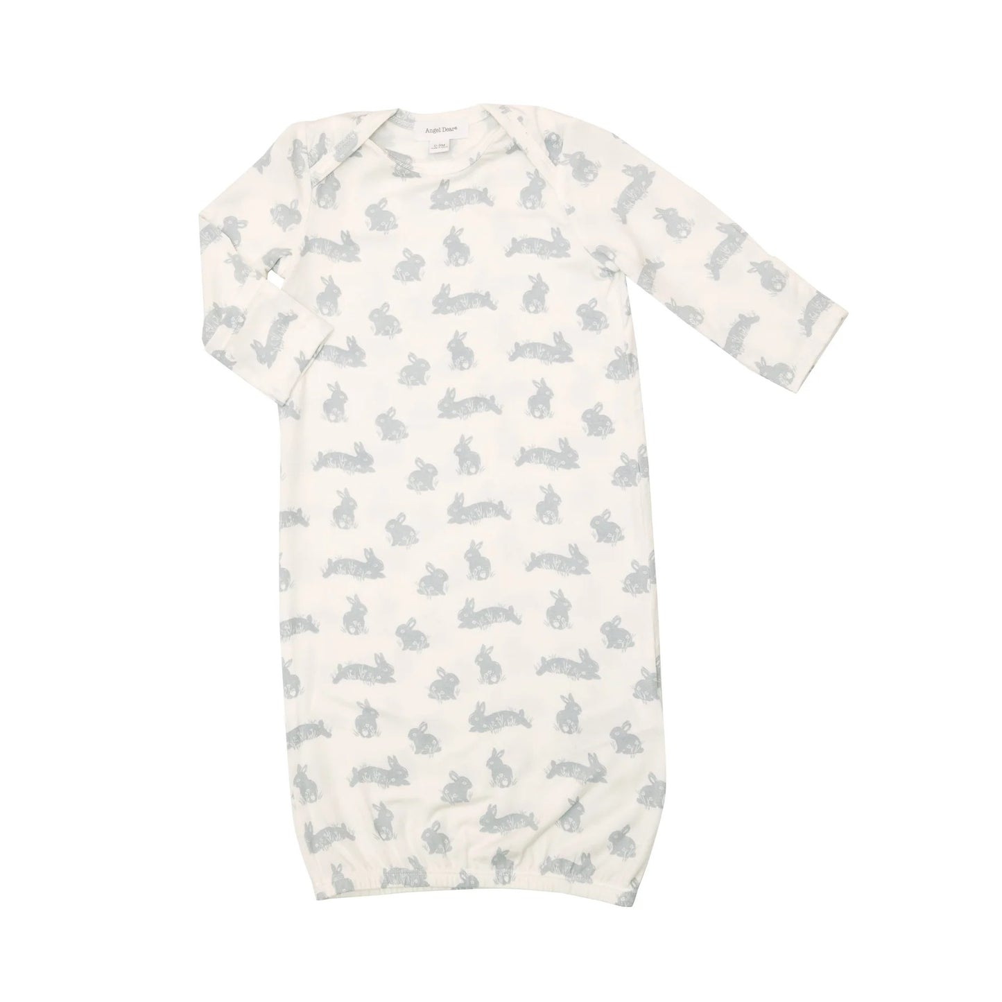 Infant Gown - Grey Bunny