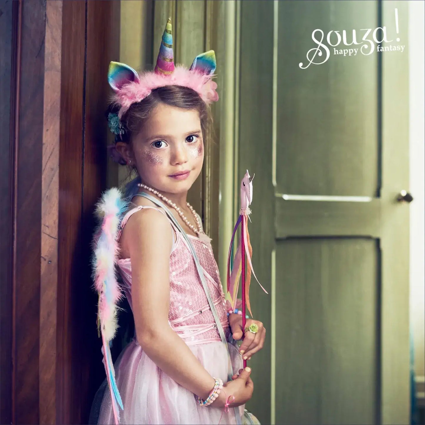 Unicorn Wings & Headband Set - Costume Accessory for Kids