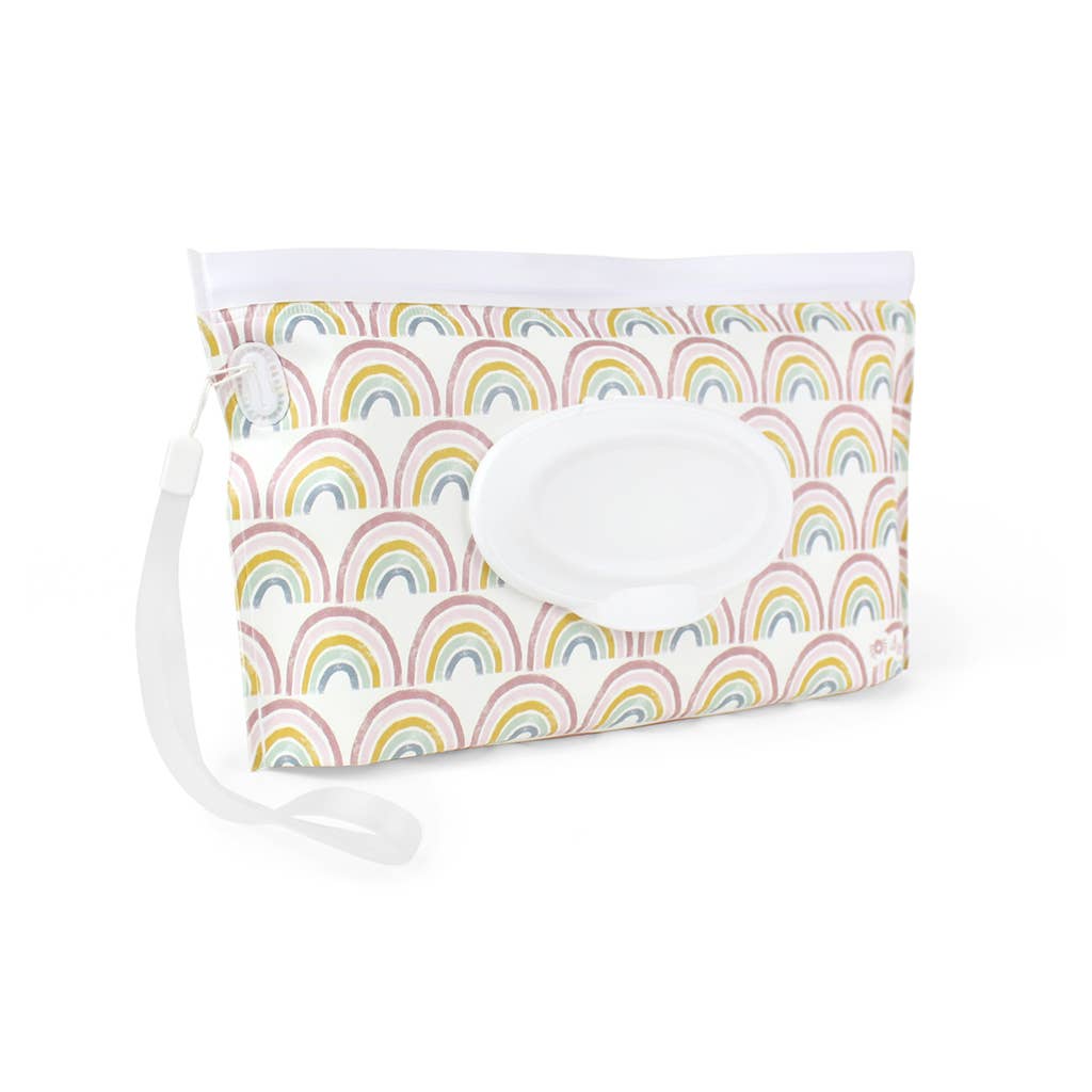Take & Travel™ Pouch Reusable Wipes Cases: Raining Dinos