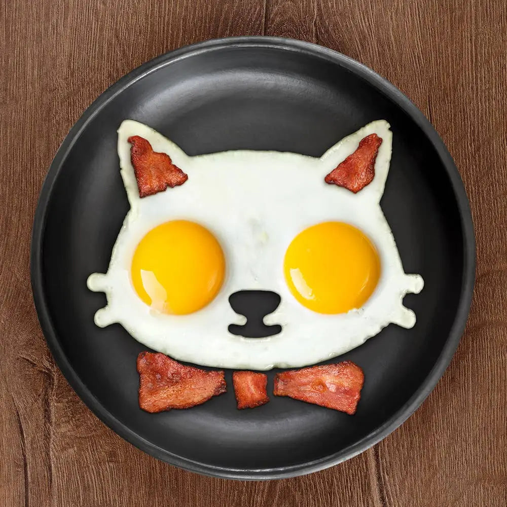 Funny Side Up Cat Egg Mold