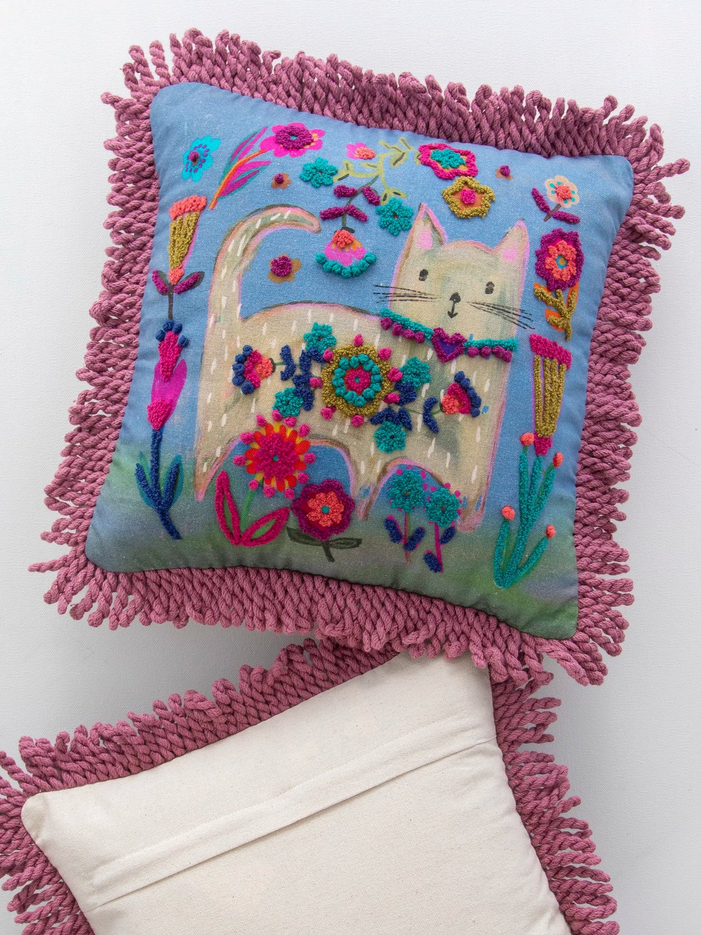 Cat Boho Pillow