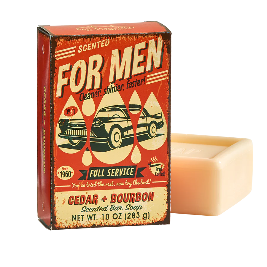 Scented For Men Bar Soap - Cedar + Bourbon