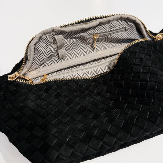 Susie Suede Bum Bag - Black