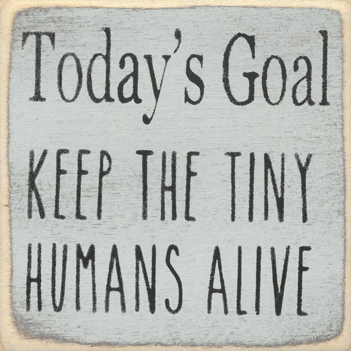 4X4 Block Sign - Today's Goal