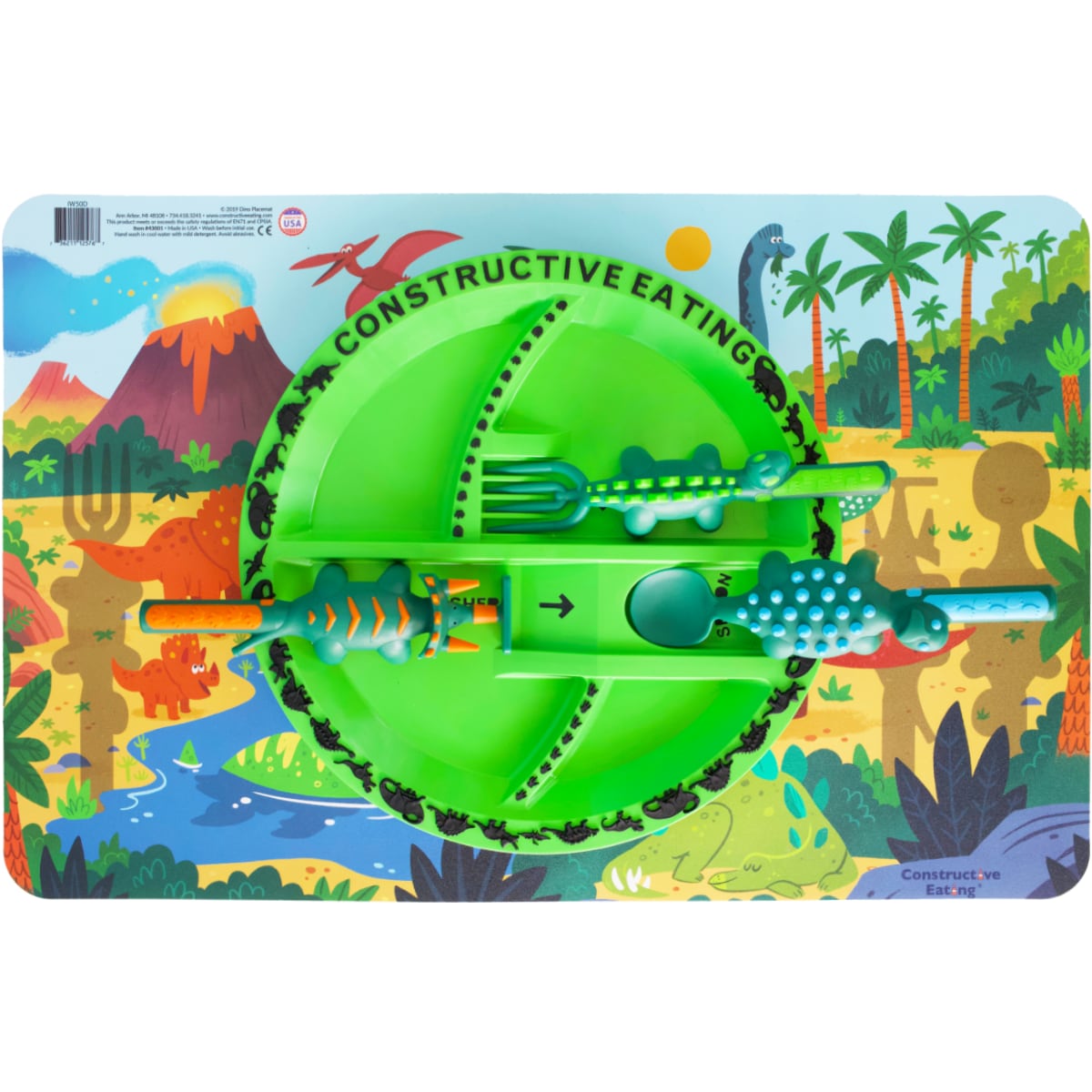 Dino Constructive Eating Gift Set