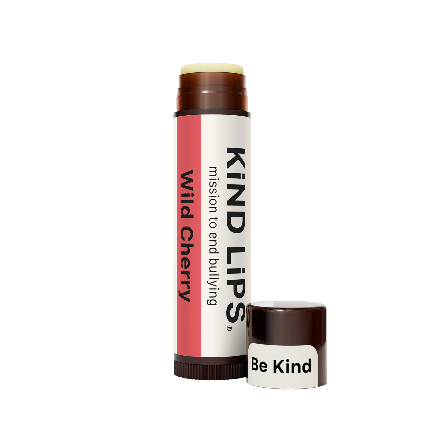 Organic Lip Balm, Wild Cherry, Kind Lips, Single Hang Pack