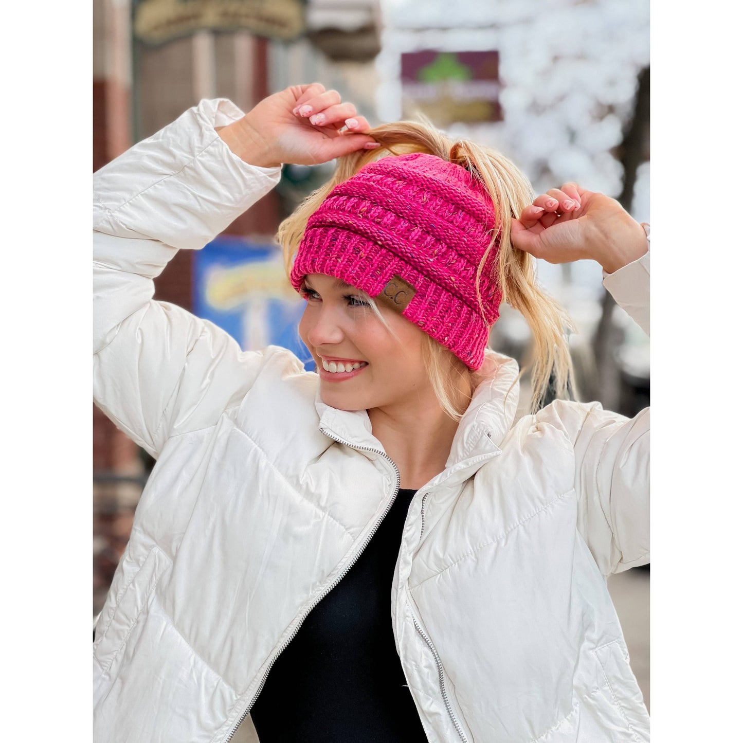 Flecked Ombre CC Beanie Tail
