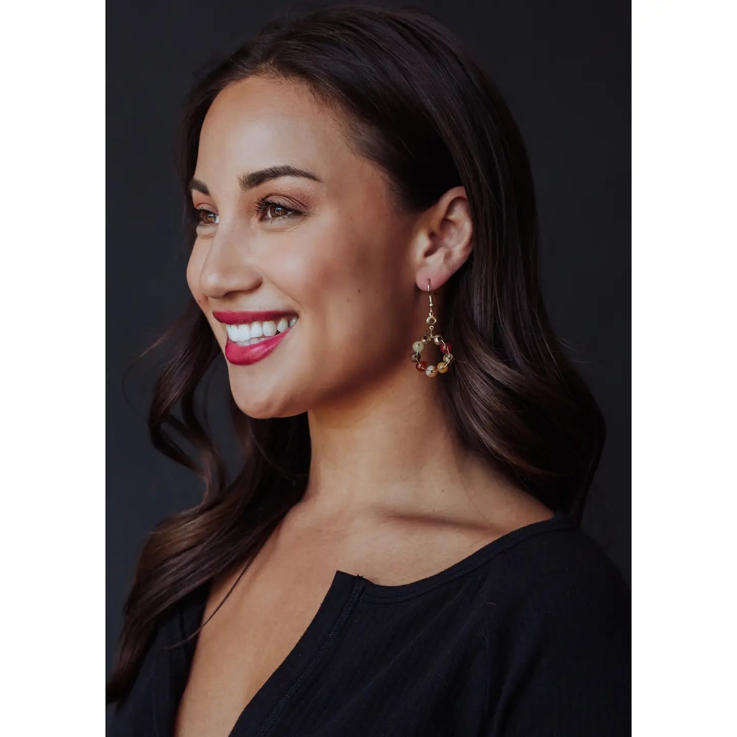 Multi Color Beaded Earrings