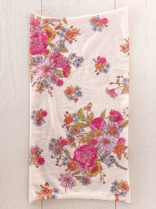 Natural Life Full Boho Bandeau Headband - Ivory English Garden