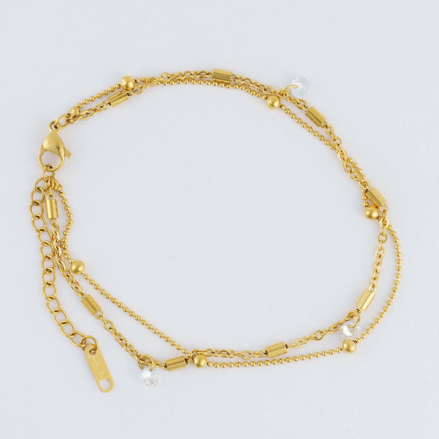 Waterproof Dainty Multi Row Anklet
