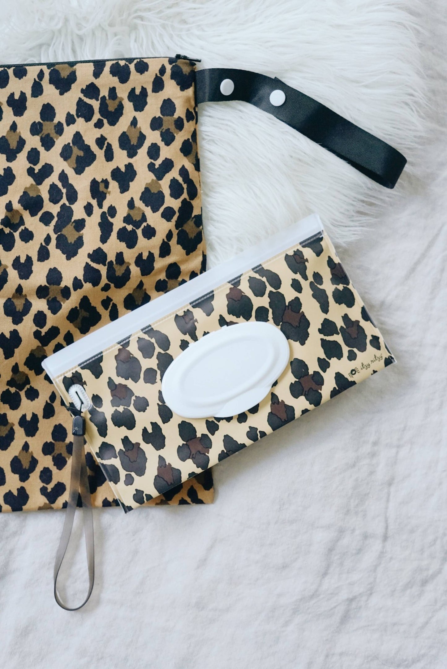 Take & Travel™ Pouch Reusable Wipes Cases: Raining Dinos