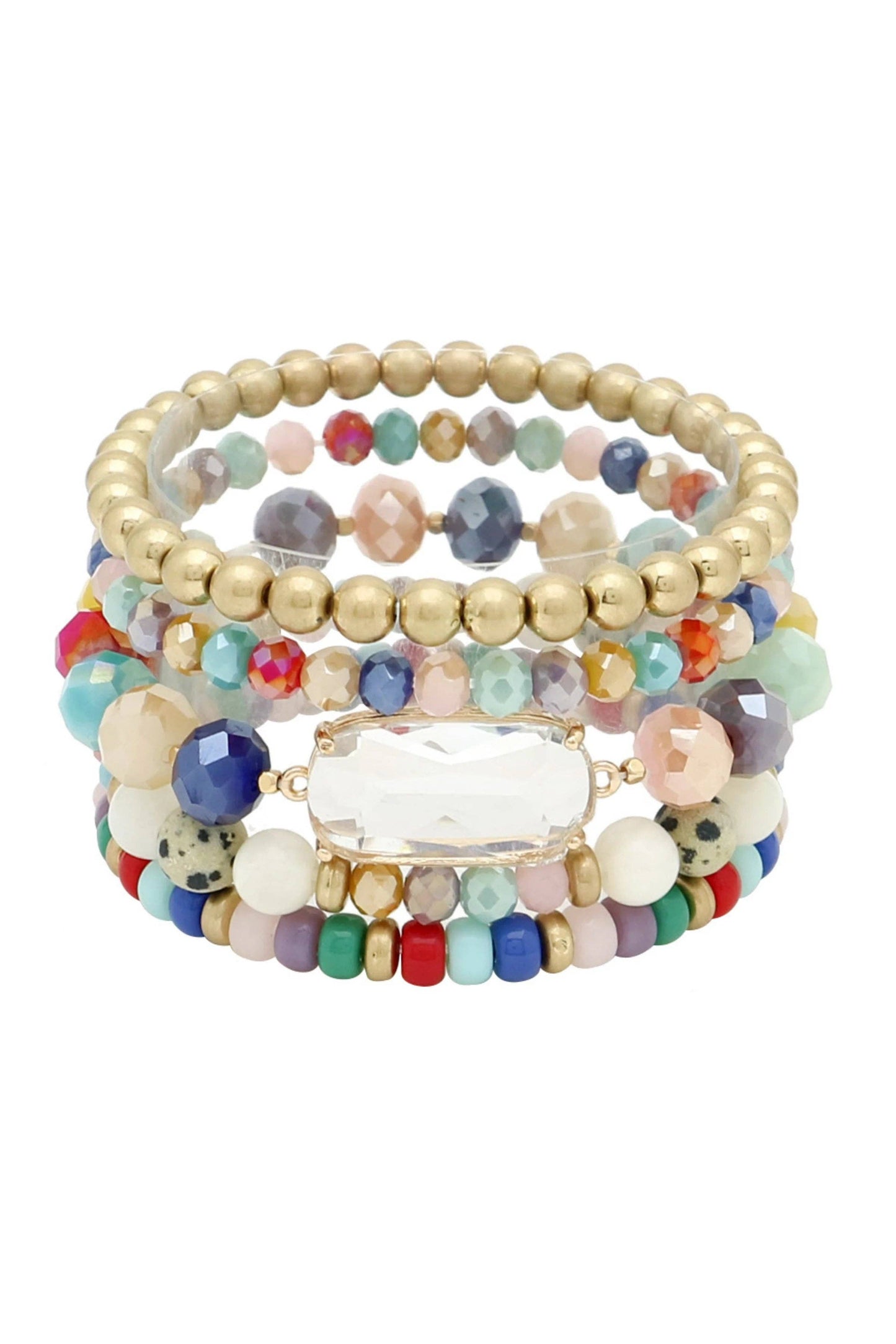 Crystal Beaded Bracelet - Multi