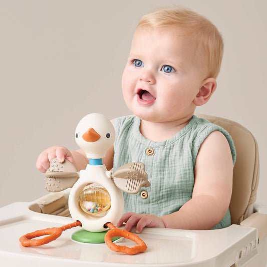 *NEW* Itzy Twist & Bopâ„¢ - High Chair Sensory Toy Goose