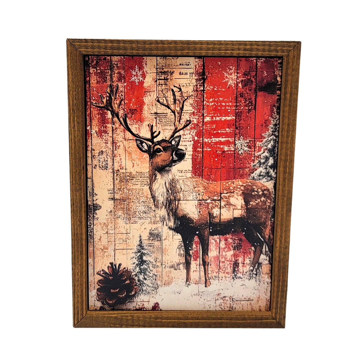 Rustic Winter Reindeer