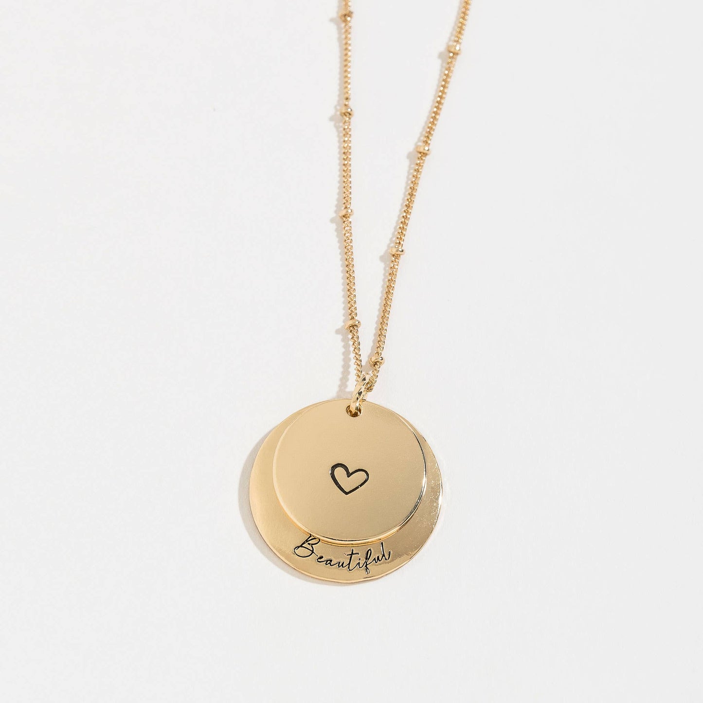 Beautiful Hidden Heart Pendant Necklace