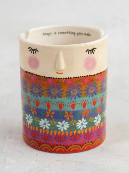 Natural Life Painter's Cup - Folk Lady