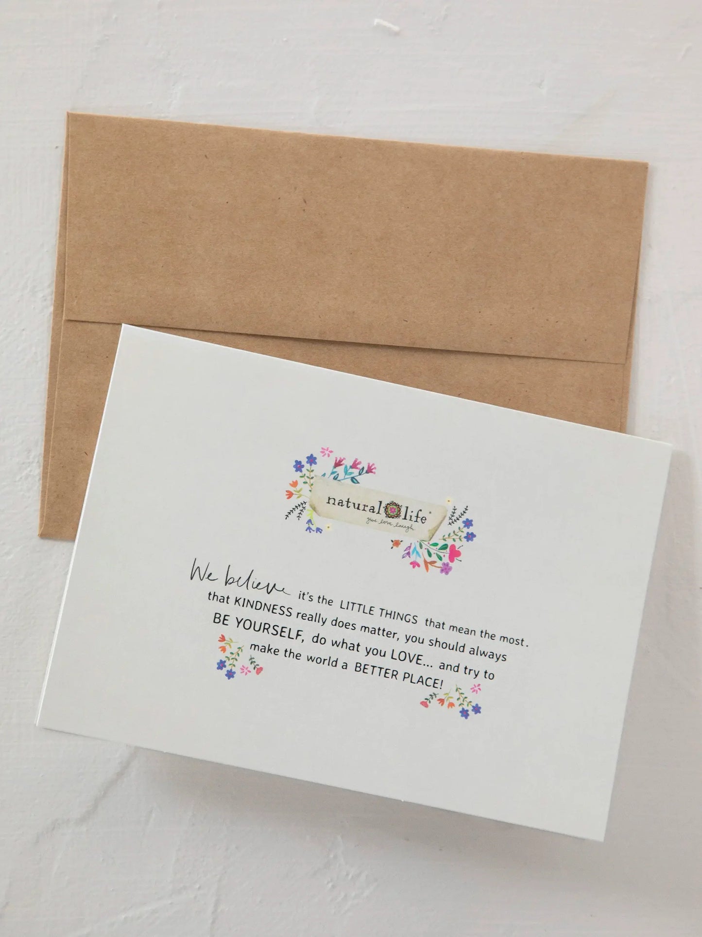 Natural Life Greeting Card - Happy Birthday Cat