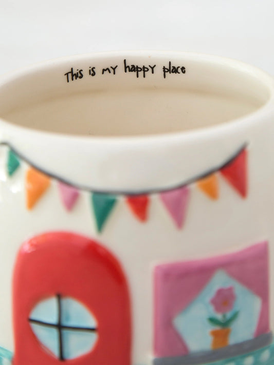 Natural Life Folk Art Coffee Mug - Hazel The Camper