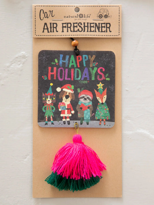 Car Air Freshener - Happy Holidays