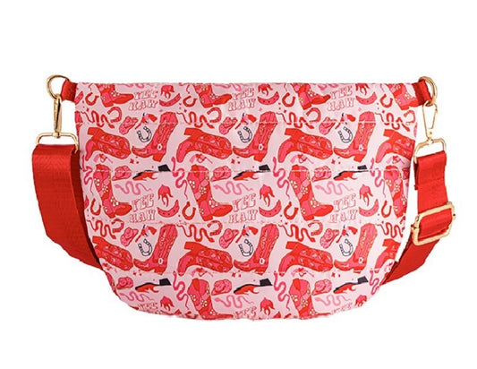 Quilted Puffer Crossbody Bag