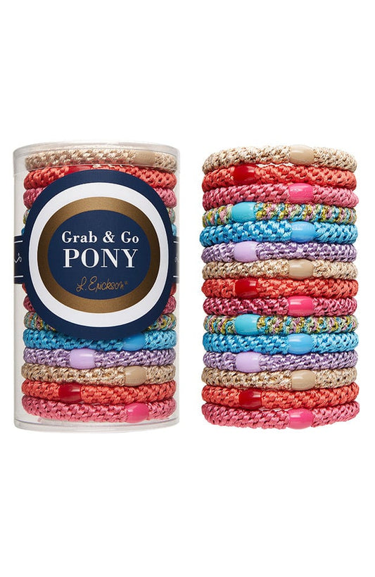 Grab & Go Ponytail Holders (Set of 15) - Island Life