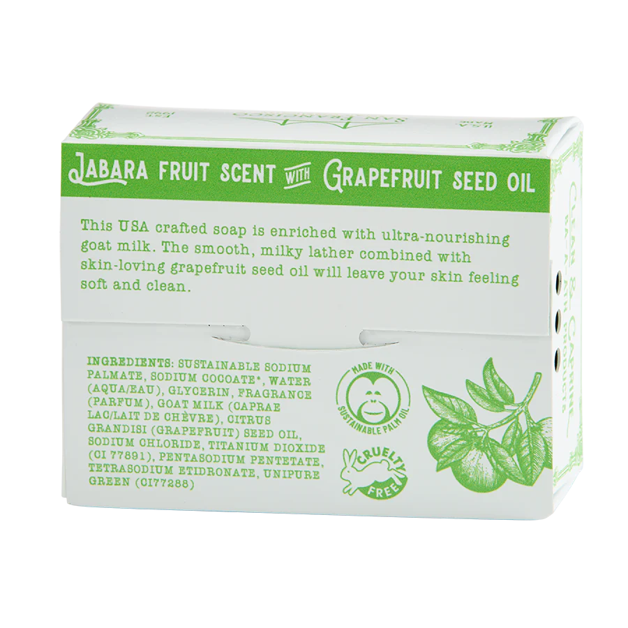 Clean & Caprine Goat Milk Bar Soap 5oz - Jabara Fruit