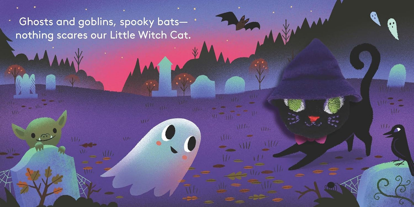 Little Witch Cat Finger Puppet Book