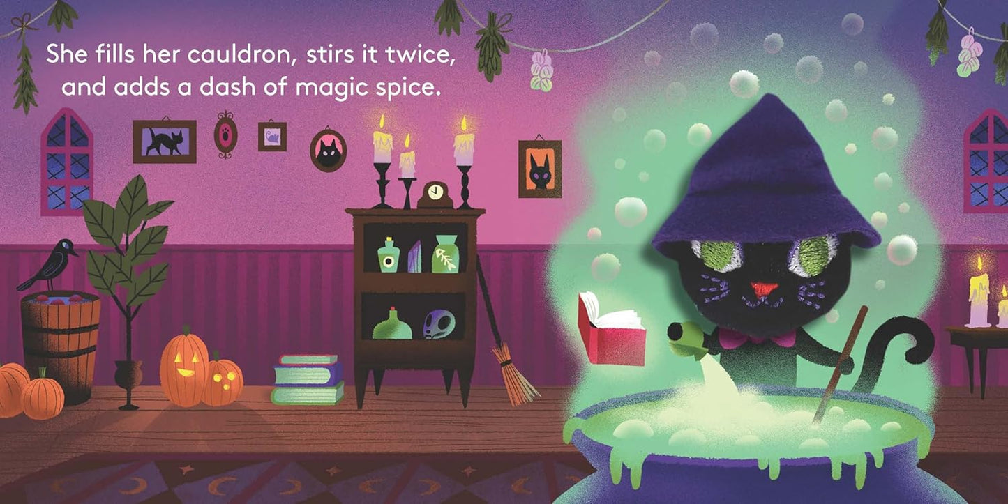 Little Witch Cat Finger Puppet Book