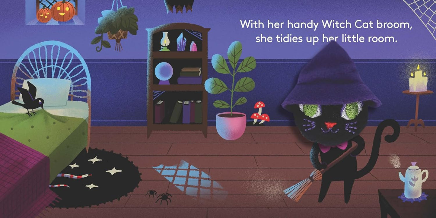 Little Witch Cat Finger Puppet Book
