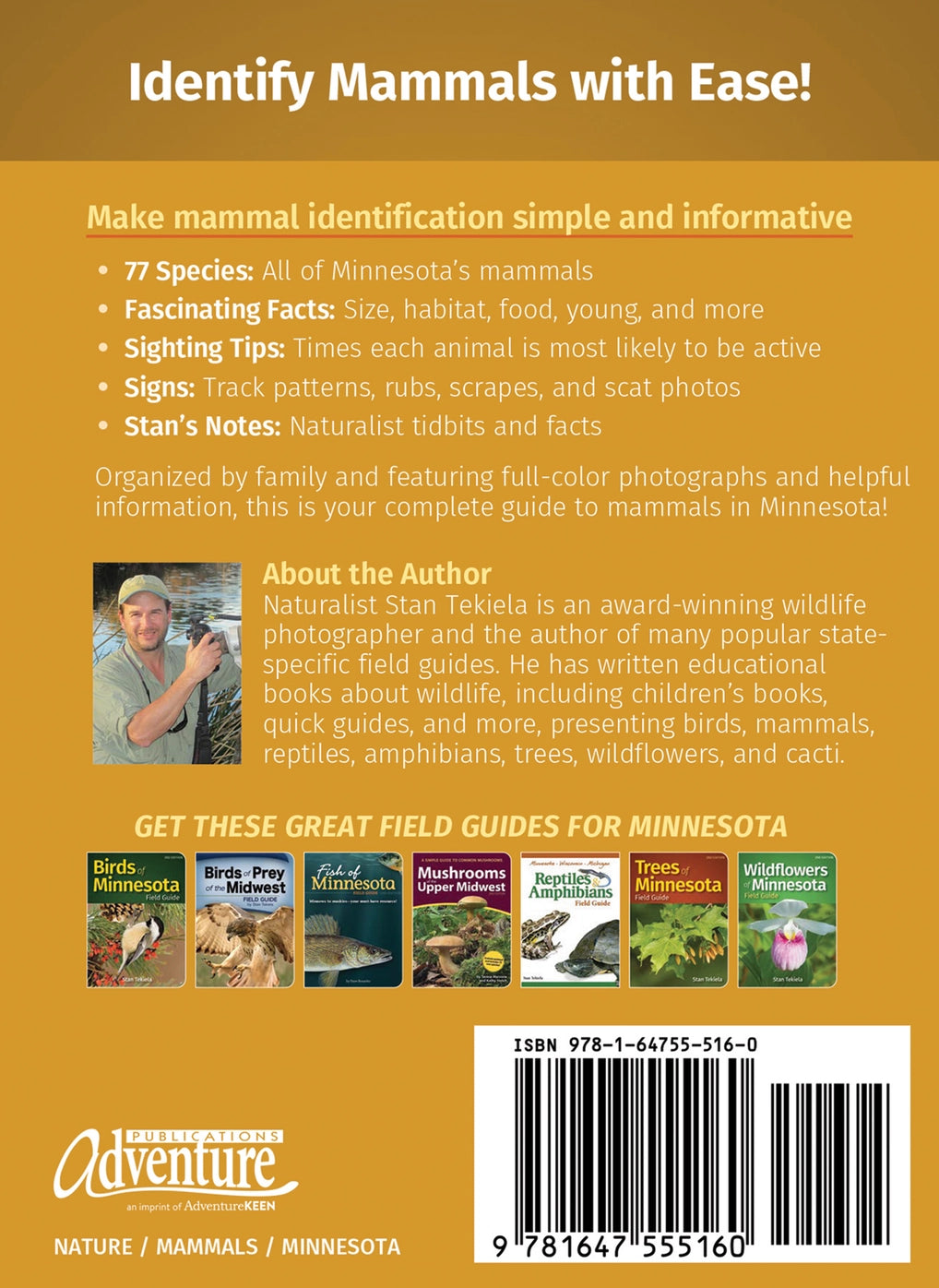 Mammals of Minnesota Field Guide 2e