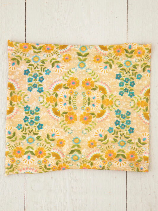 Half Boho Bandeau Headband - Yellow Mandala