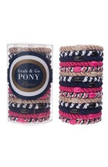 Grab & Go Ponytail Holders (Set of 15) - Nantucket