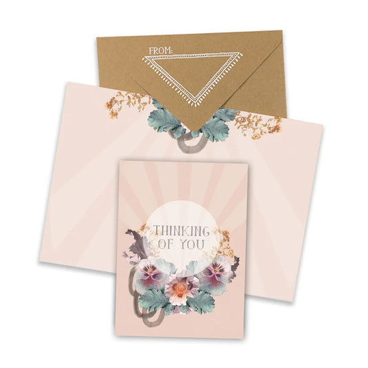 Mini Greeting Card - Pansy