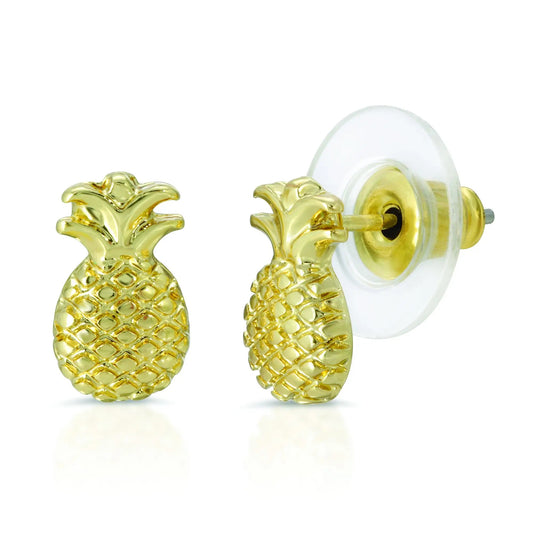You're So Sweet Gold Pineapple Earrings