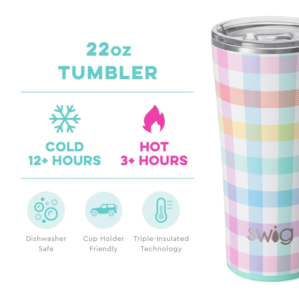 Tumbler 22oz - Pretty In Plaid