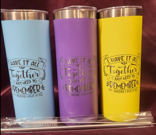 Laser Etched Tumbler 20 oz