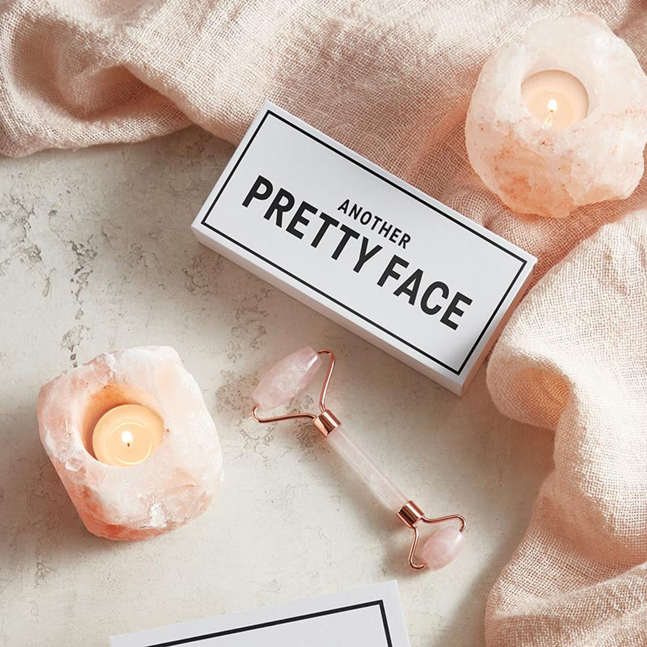 Dual-Ended Face Roller - Rose Quartz