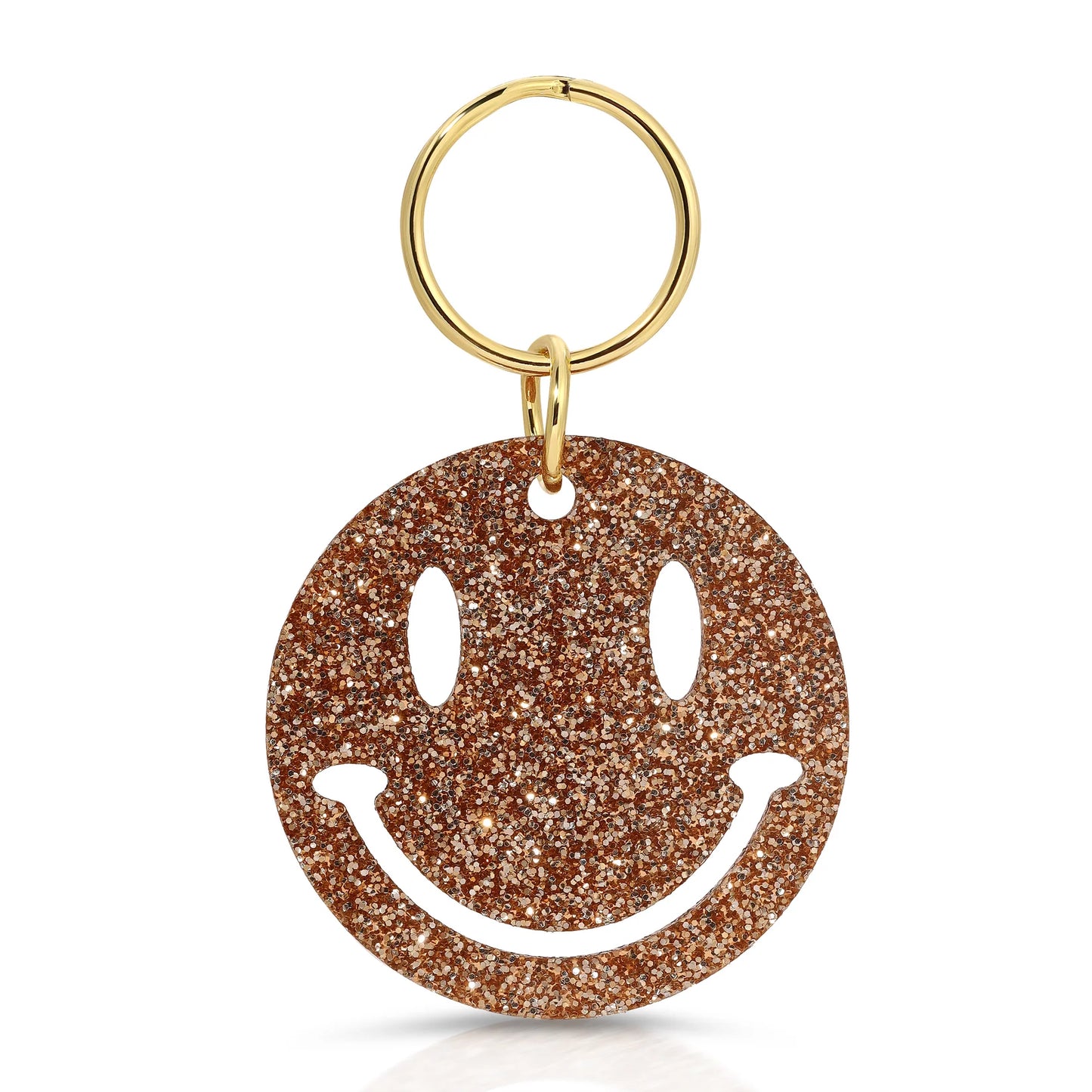 Smile Glitter Keychain