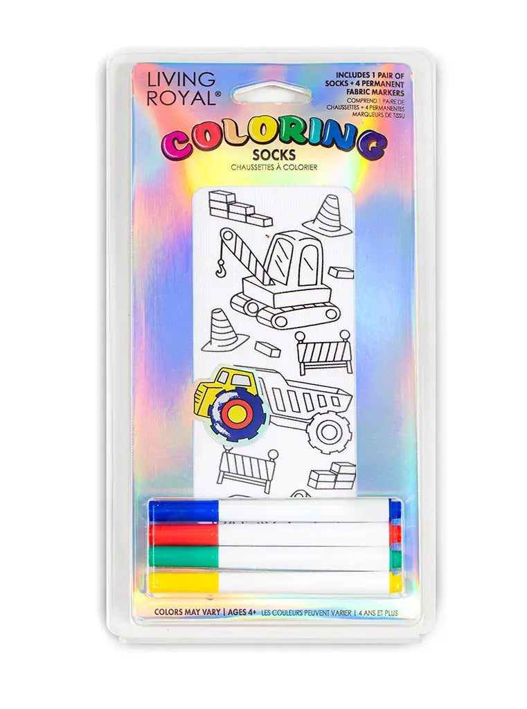 Coloring Socks - Construction