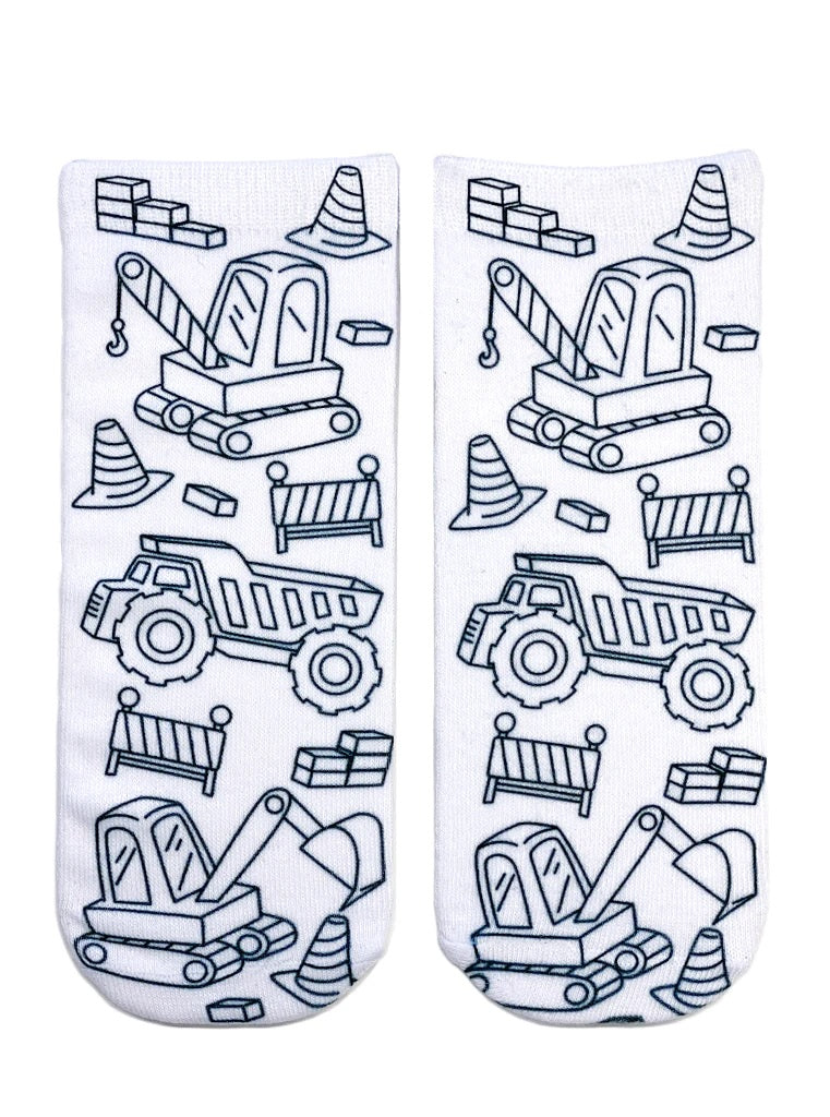 Coloring Socks - Construction